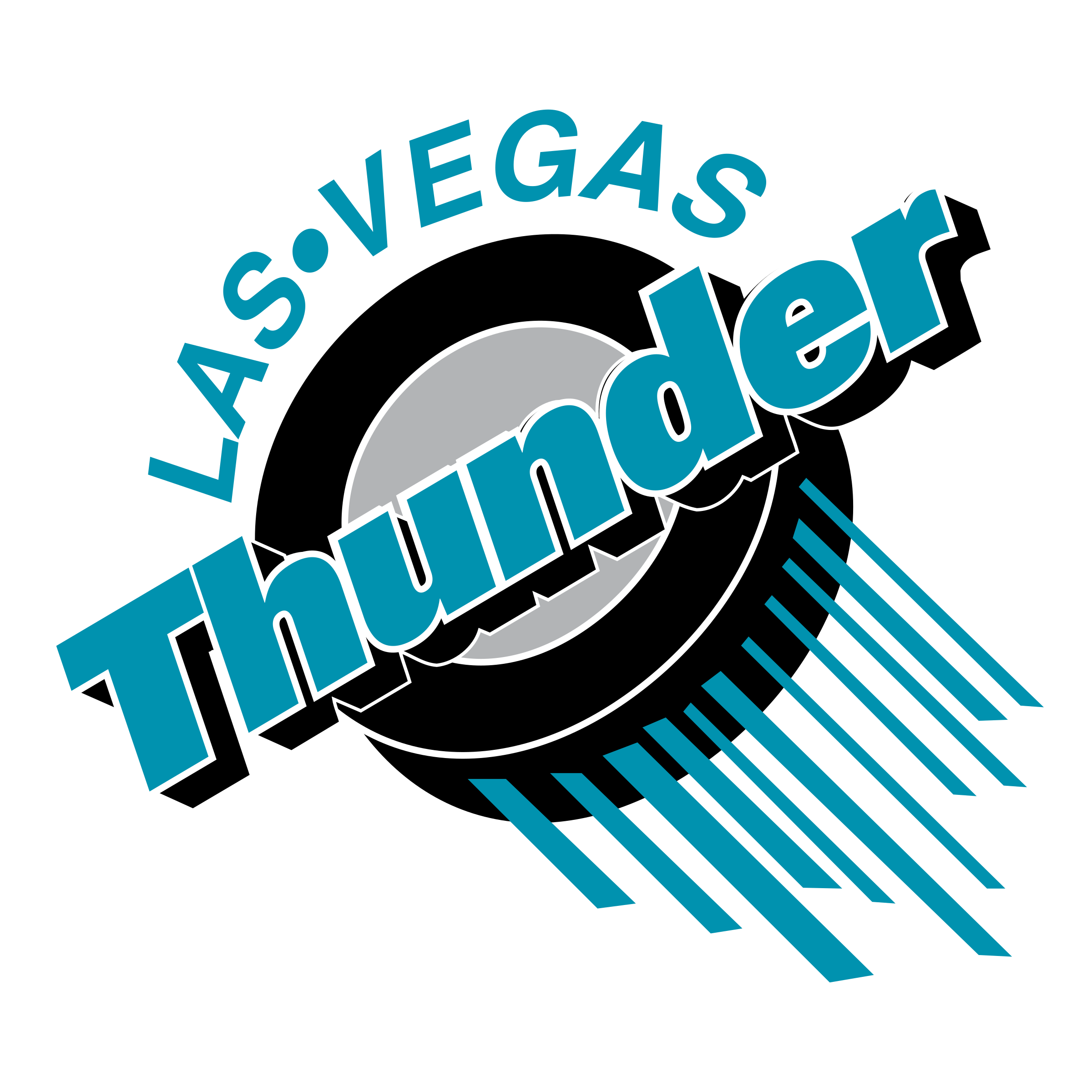 Thunder logo png transparent. Las vegas clipart sketch