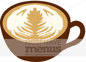 Latte clipart. Mug coffee