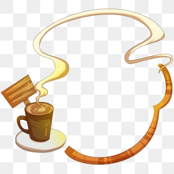latte clipart cafe border