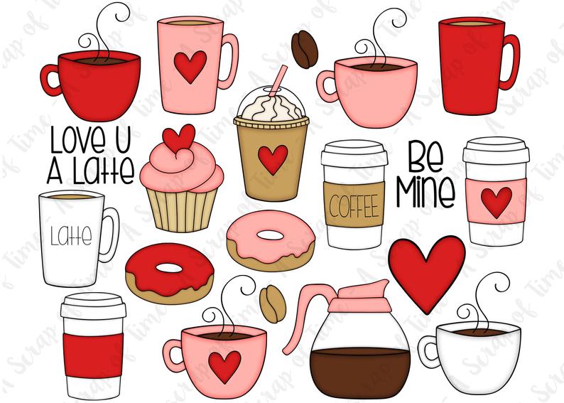 latte clipart coffee drawing