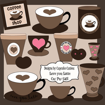 latte clipart coffee love