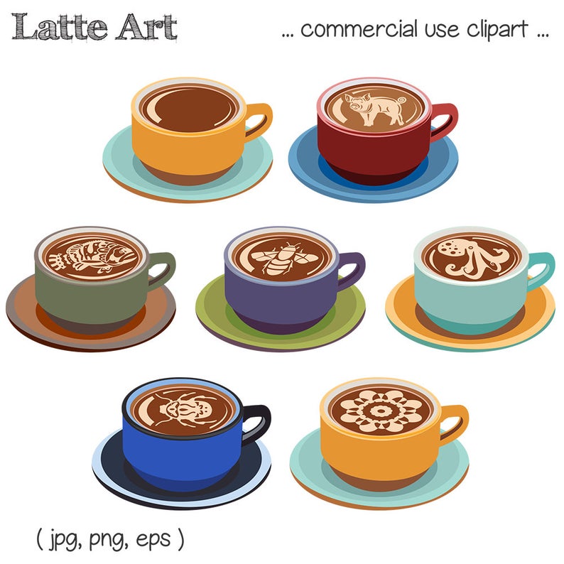Latte clipart coffee shop. Art mug cappuccino beverage