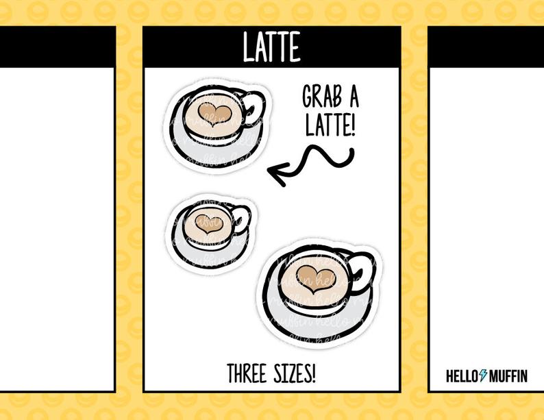 latte clipart happy planner