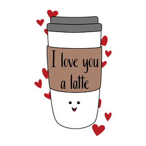 I a by ezzie. Latte clipart love you