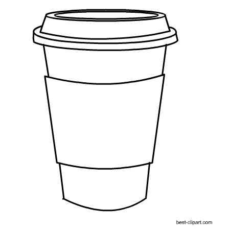 latte clipart outline