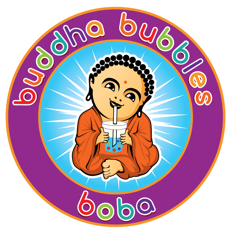 Buddha bubbles boba kit. Tea clipart thai tea