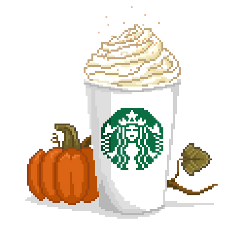 Starbucks clipart tumbler. Pumpkin spice and everything