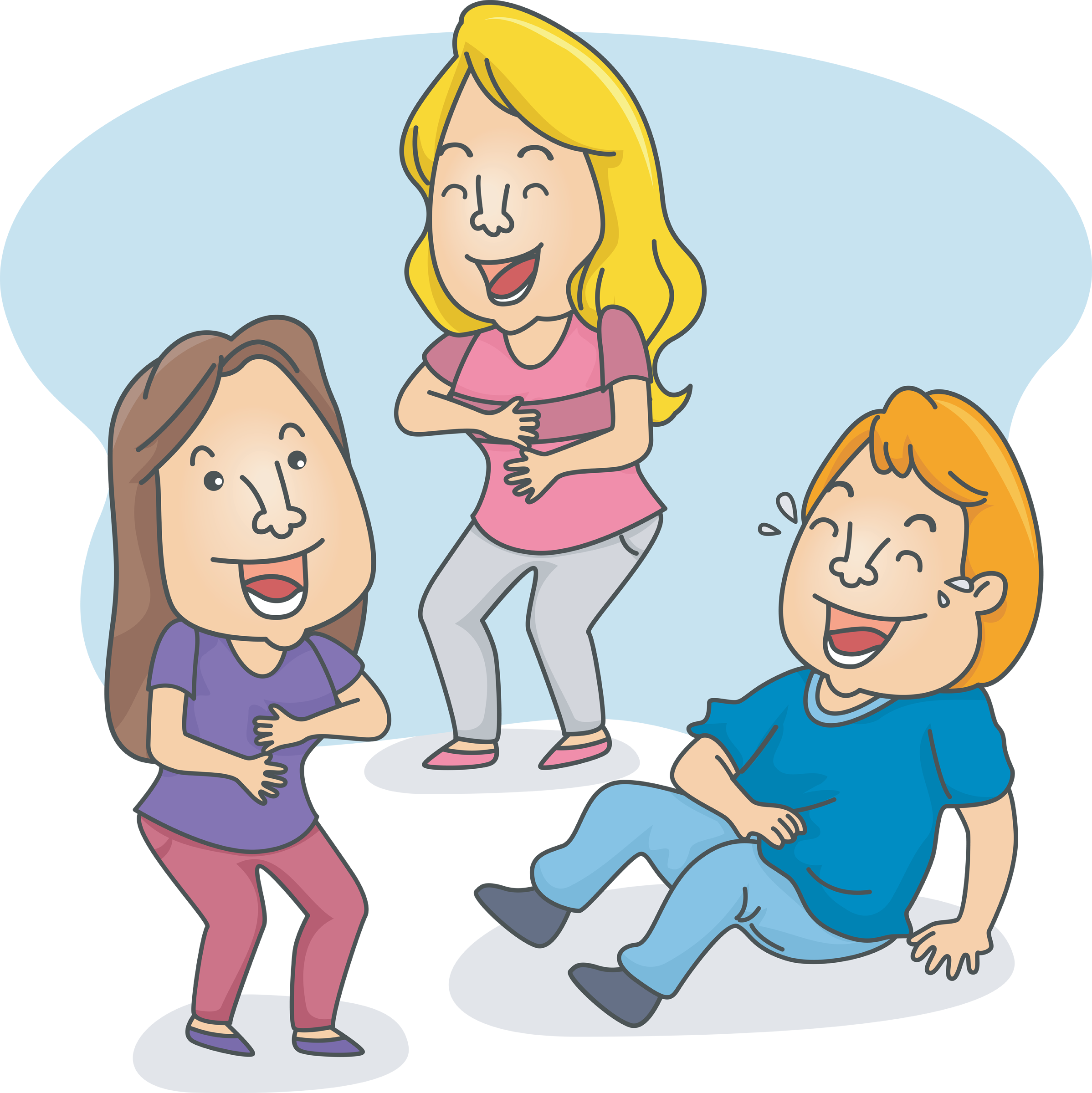 laughing clipart kids