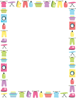 Laundry clipart border. Templates page borders for