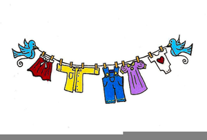 laundry clipart clothes line