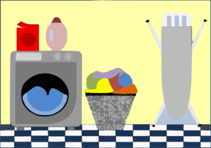 laundry clipart laundry area