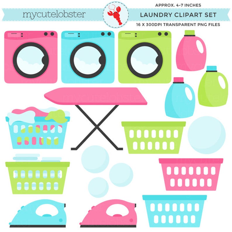 Set clip art of. Laundry clipart lost property