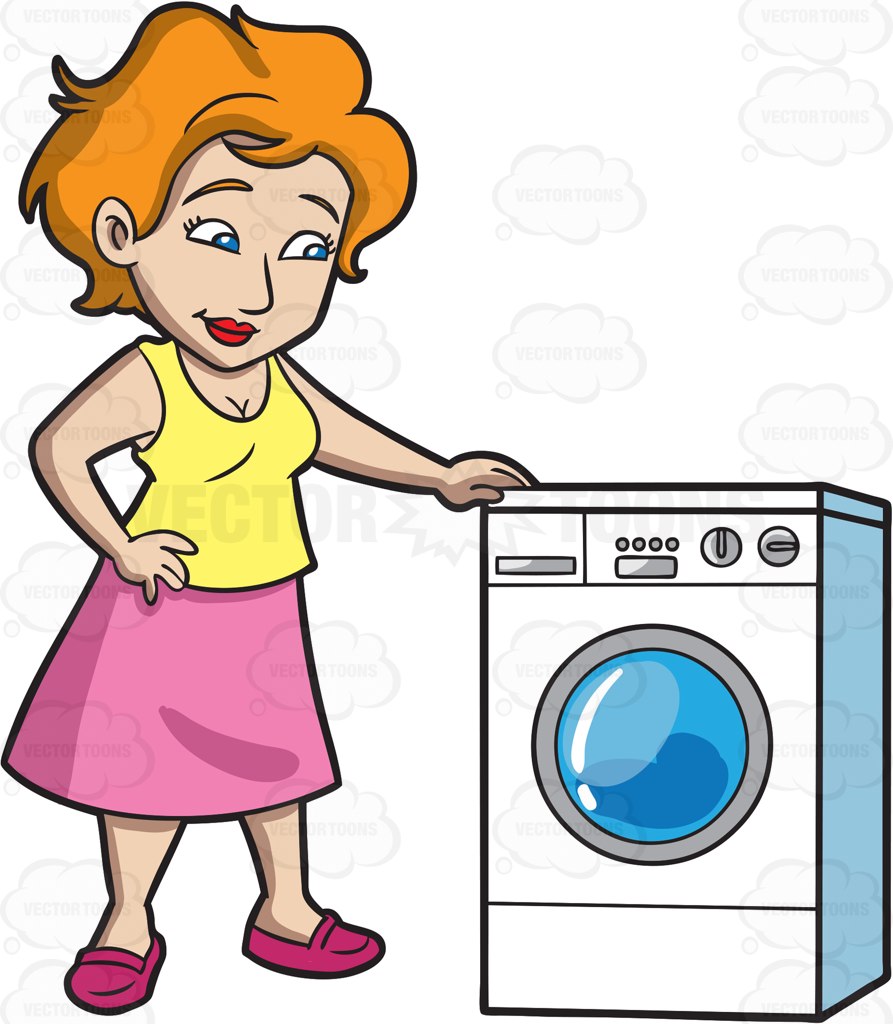 laundry clipart woman