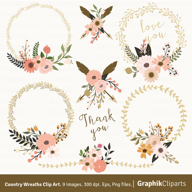 laurel clipart country wreath