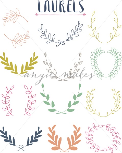 laurel clipart cute