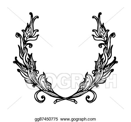 laurel clipart decorative