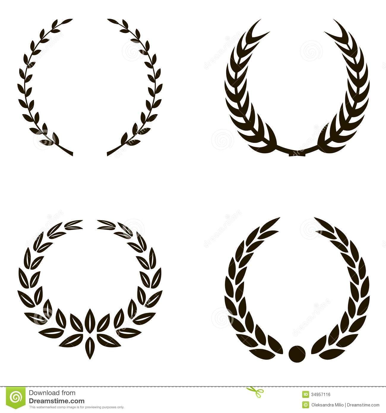 laurel clipart embellishment