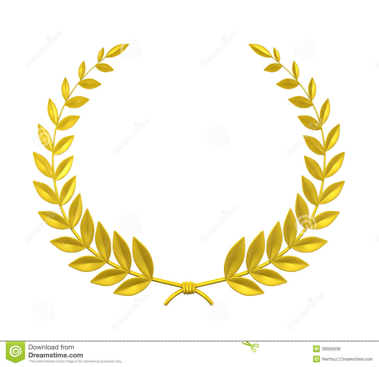 laurel clipart gold