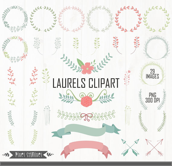 laurel clipart wedding