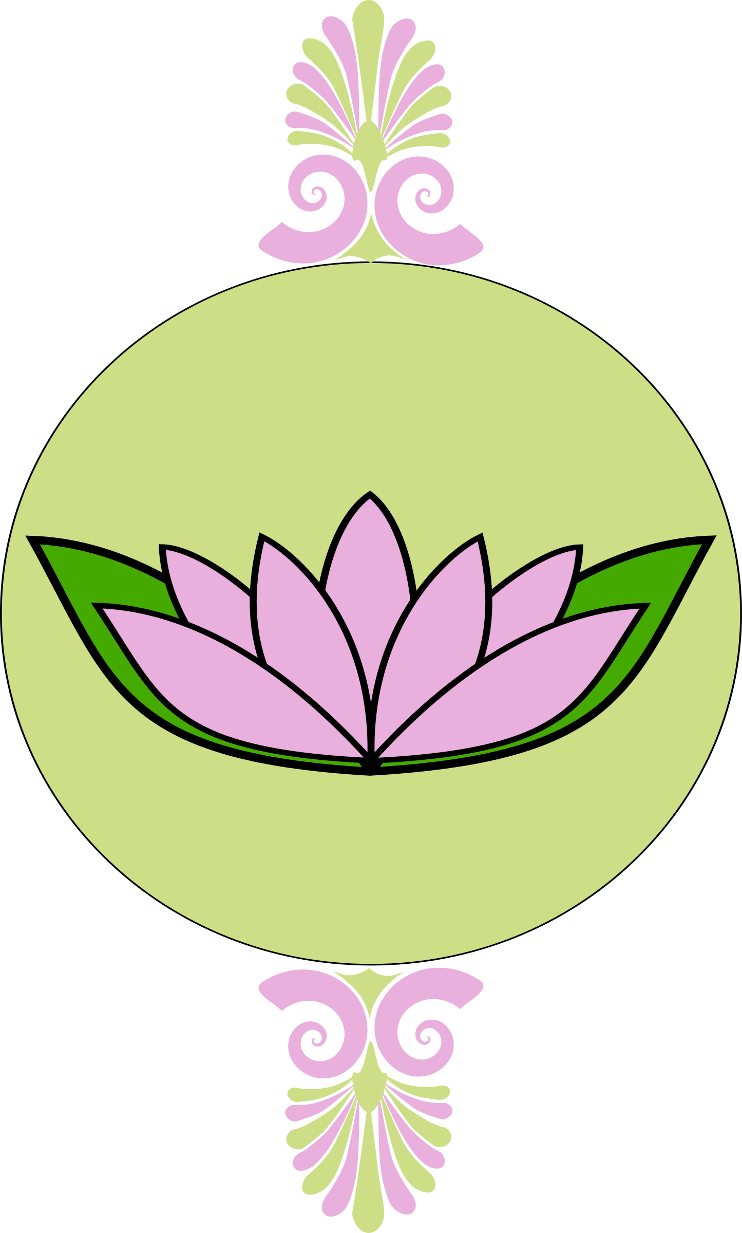 lotus clipart frame