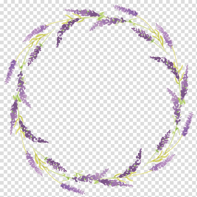 Lavender clipart circle. Purple wreath circular 