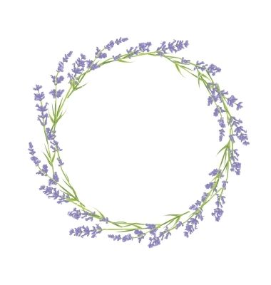 lavender clipart lavender wreath