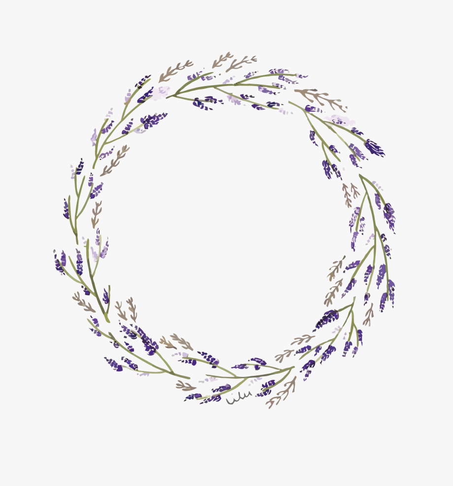 lavender clipart lavender wreath