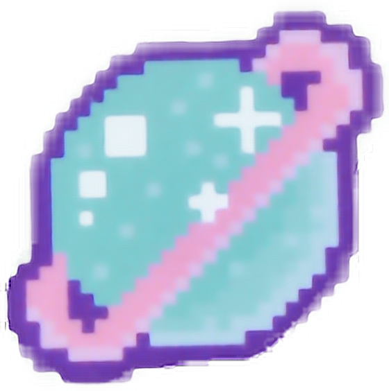 Planet clipart purple. Pixel sticker by mickeymaja
