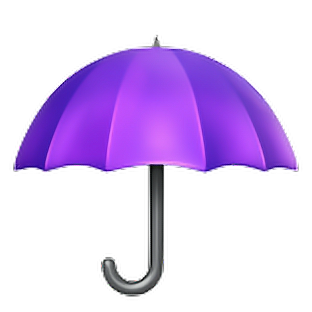 Lavender clipart umbrella. Emoji apple ios purple