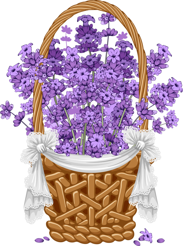 lavender clipart vintage