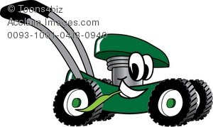 lawnmower clipart cartoon