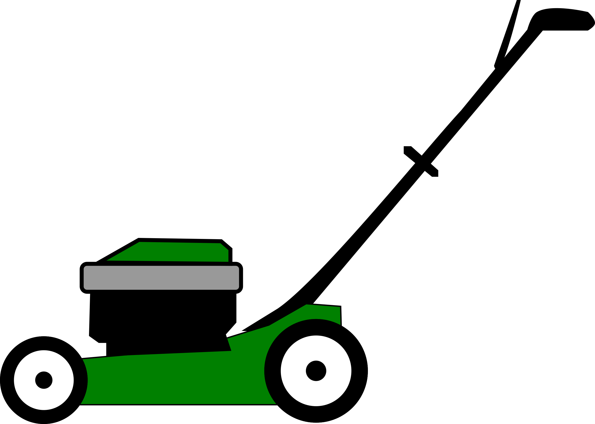 mowing clipart simple