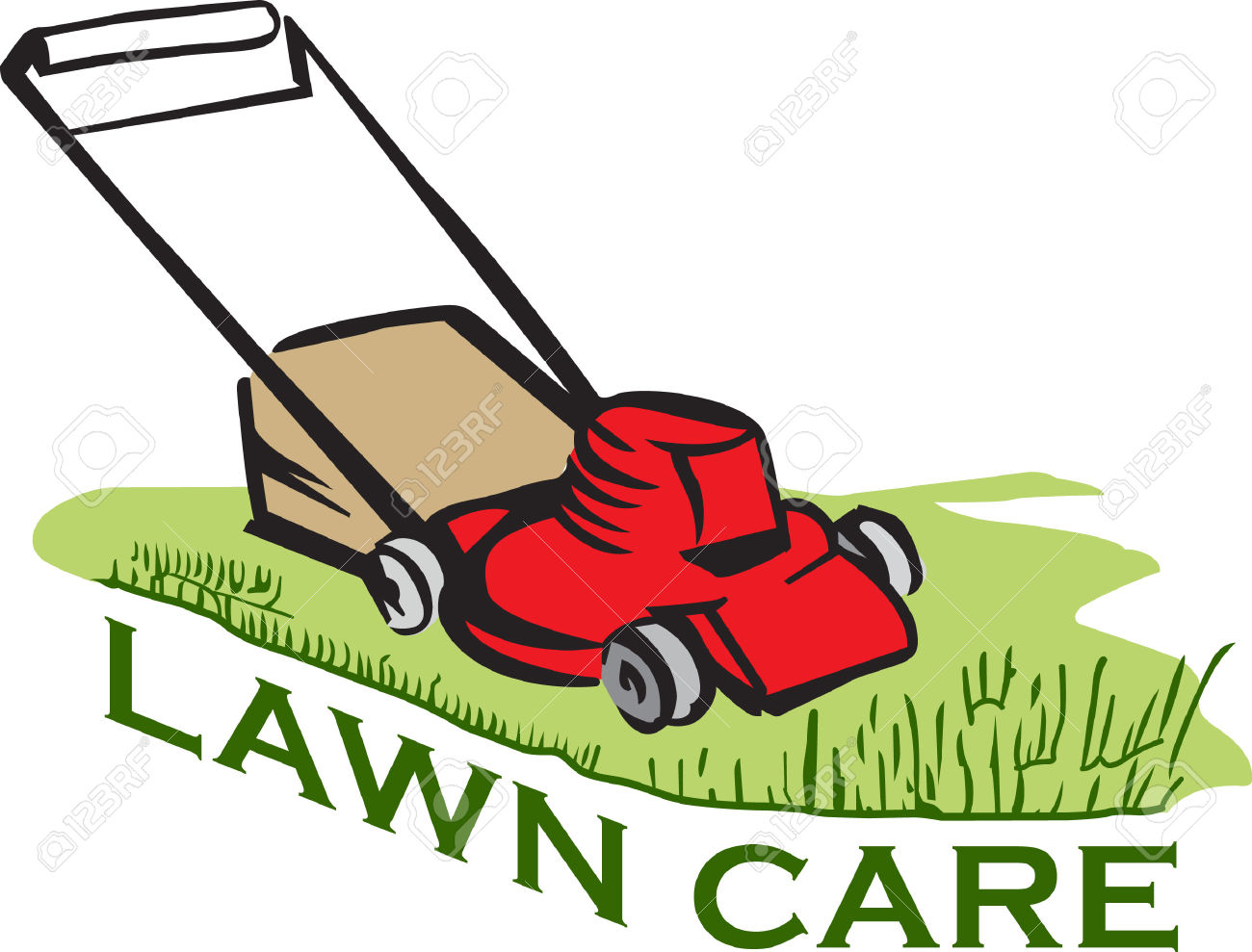Lawnmower clipart lawn service, Lawnmower lawn service 