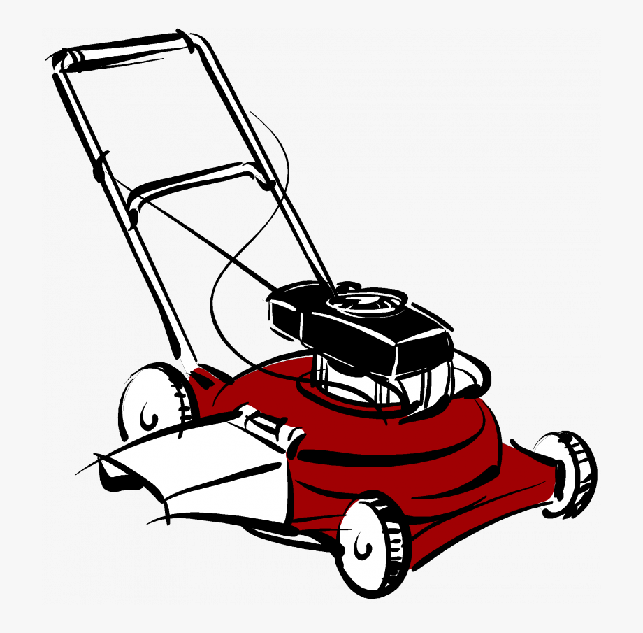 mowing clipart lawn work