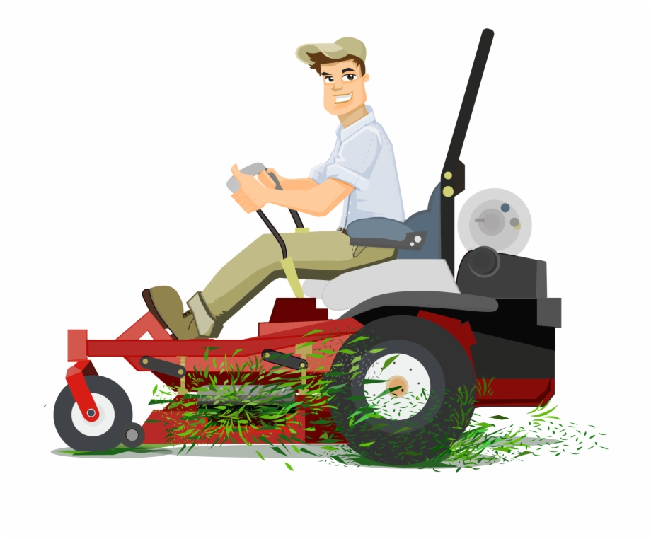 lawnmower clipart mowed grass