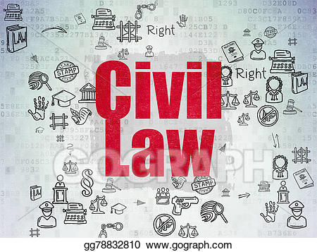 Laws clipart digital. Drawing law concept civil