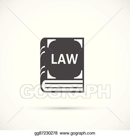 Laws clipart law book. Vector art icon eps