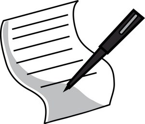 laws clipart signed document