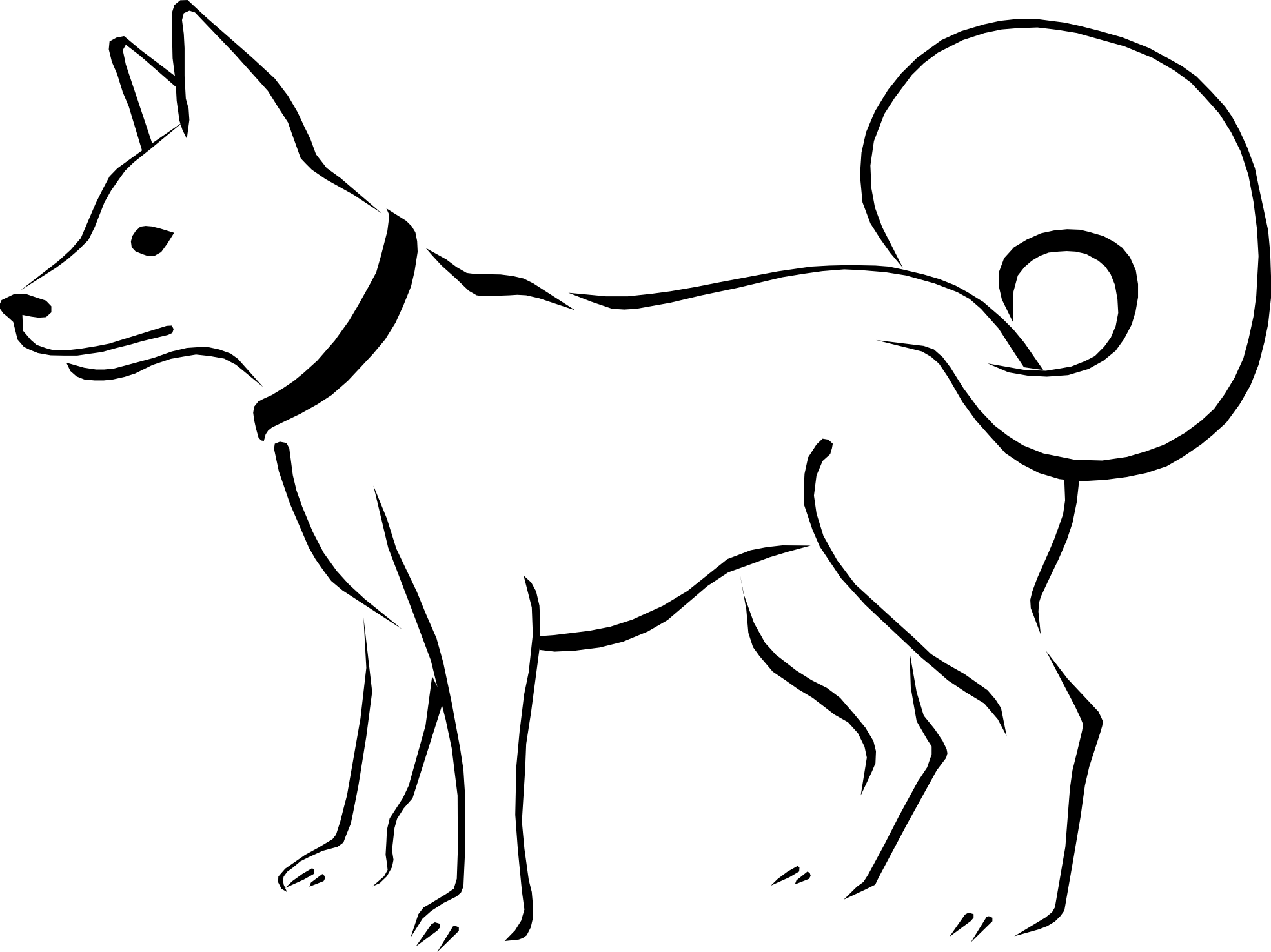 lazy clipart black and white