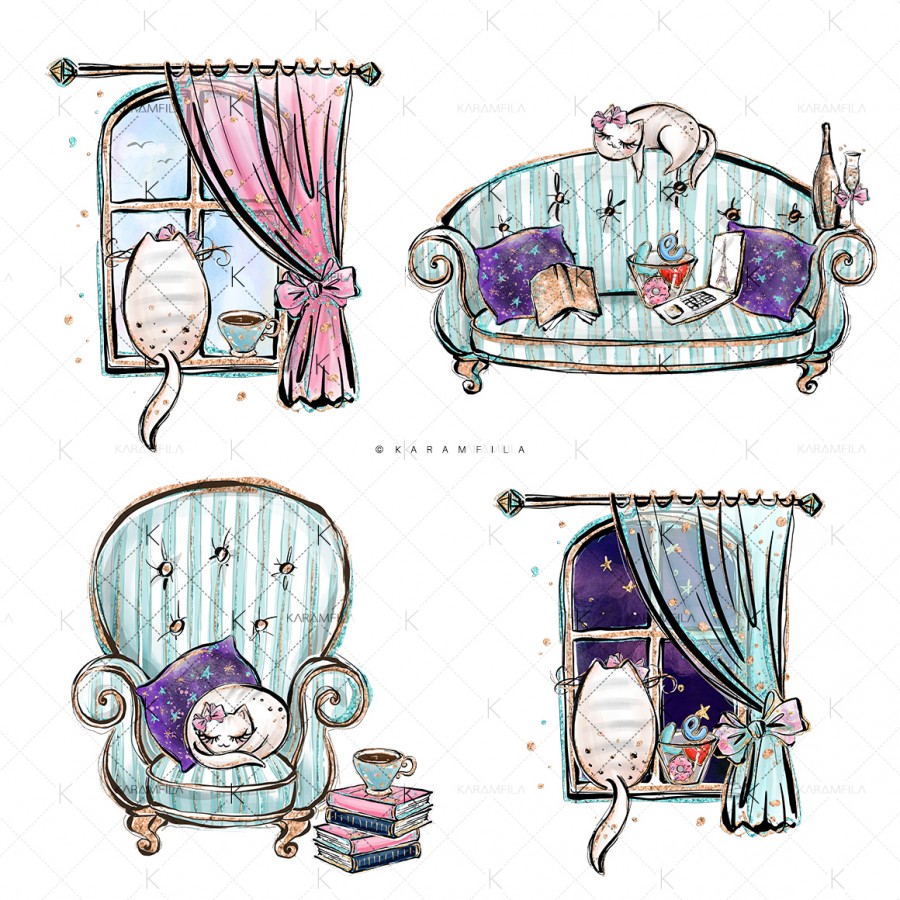 Day off girl boss. Lazy clipart to do