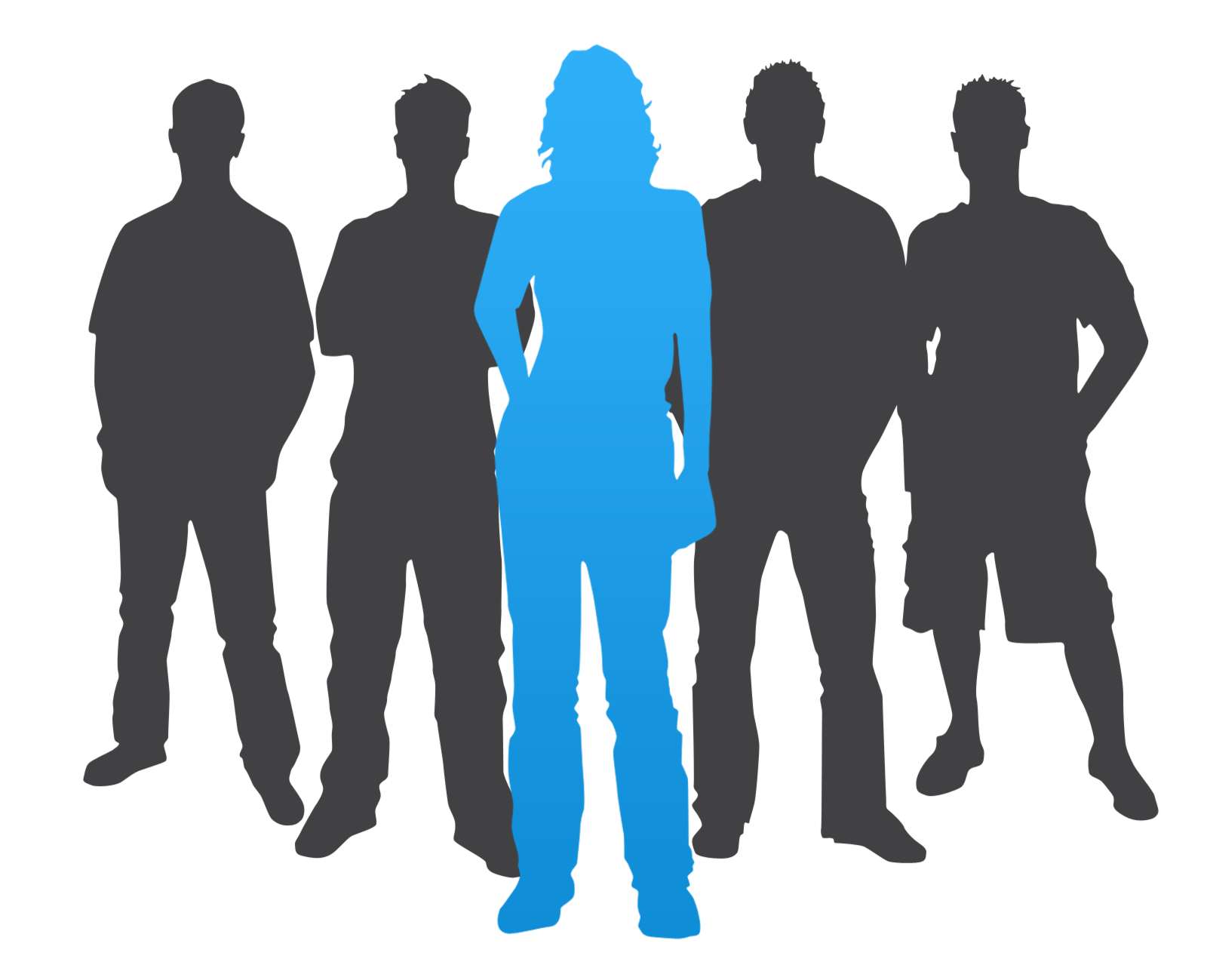 leader clipart silhouette