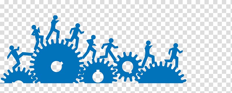 Leadership clipart background design. Group of people running