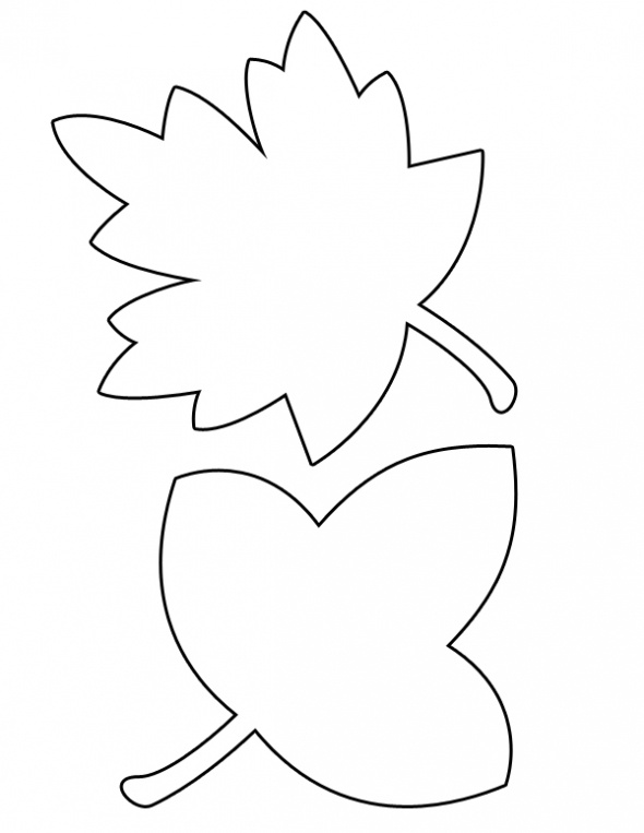 leaf clipart easy