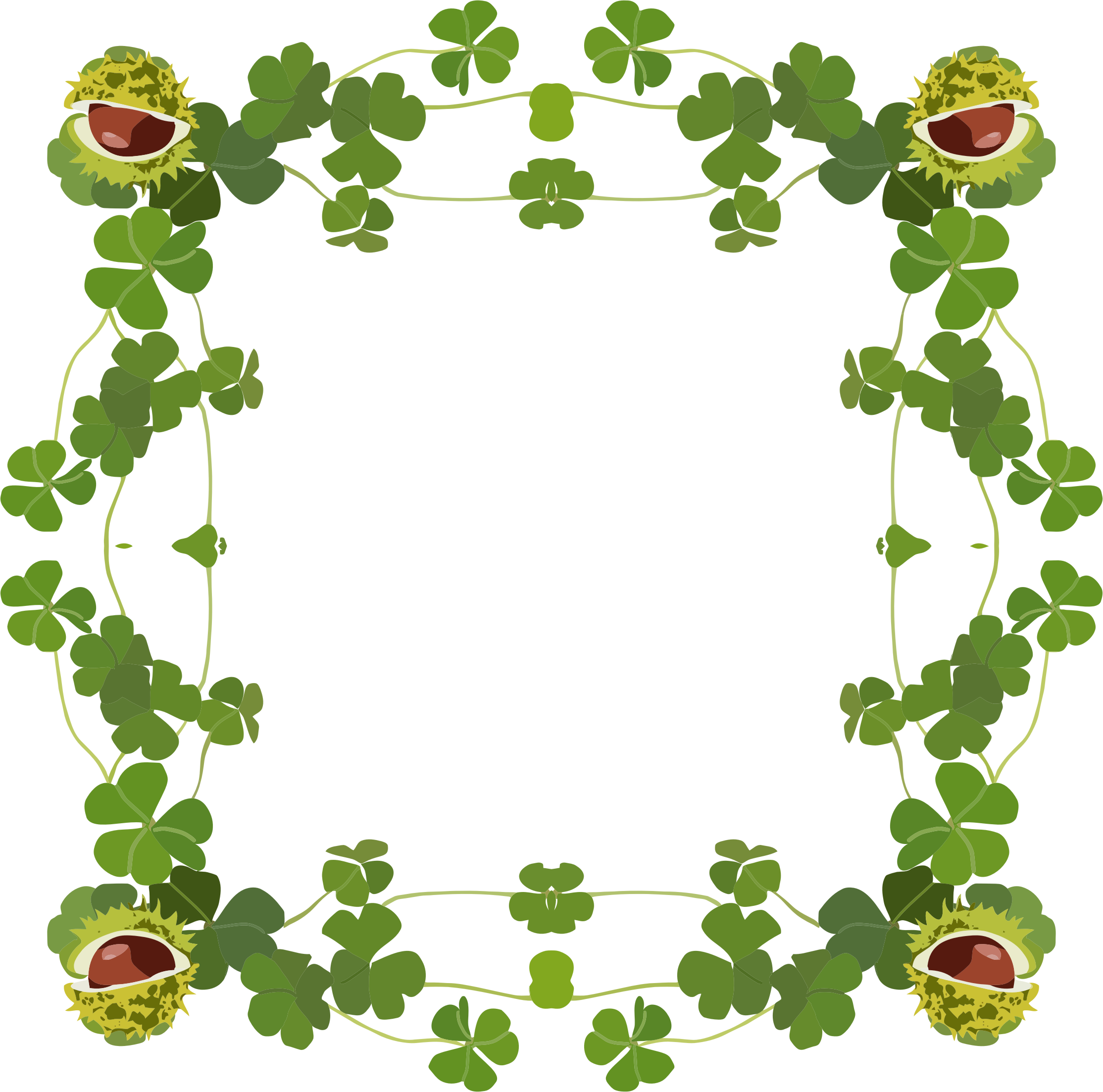 leaf clipart frame