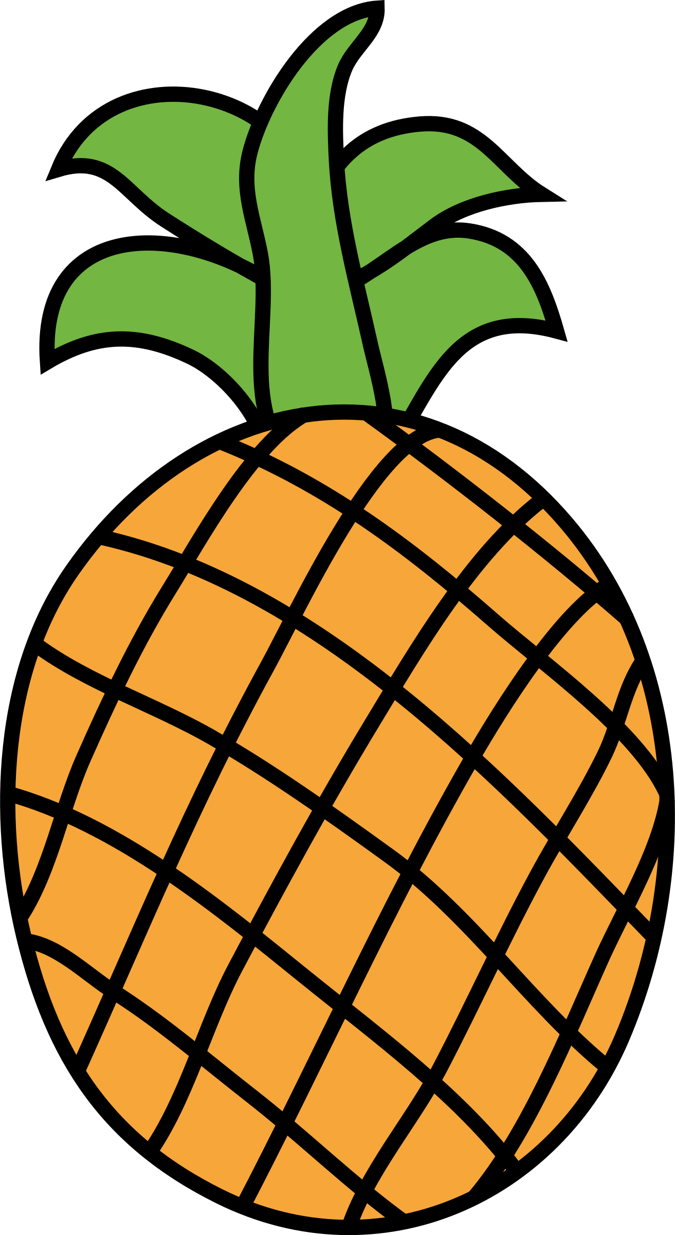 leaf clipart pineapple
