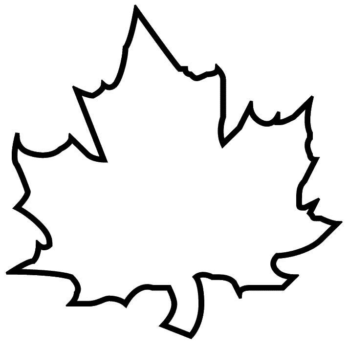 leaf clipart template
