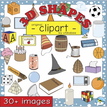 Shapes in real objects. Learning clipart everyday life