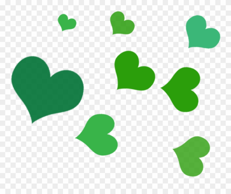 Leaves clipart leaf shape. Green heart png 