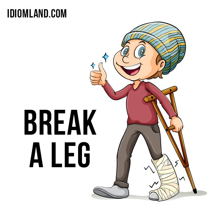leg clipart break a leg