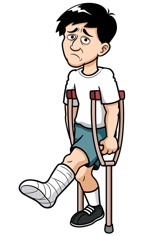 Leg clipart broke leg. Funny broken clip art